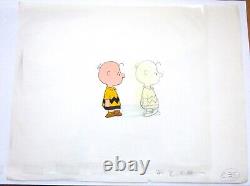 CHARLIE BROWN PEANUTS Charles Schulz ORIGINAL PRODUCTION CEL + DRAWING snoopy