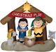 Christmas Peanuts Snoopy Charlie Brown Nativity Scene 6 Ft Airblown Inflatable