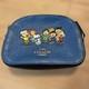 Coach Snoopy & Charlie Brown Print Pouch Blue New Unused Compact Handbag