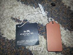 COACH x PEANUTS Snoopy CHARLIE BROWN Yellow LEATHER HANGTAG Keychain Fob Charm
