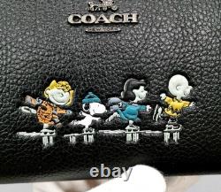 COACH x PEANUTS Zippy Wallet Snoopy Charlie Brown Lucy Woodstock Long Wallet