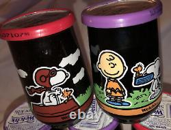 COMPLETE 5 WELCH'S PEANUTS Jelly JARS CHARLIE BROWN SNOOPY LINUS withLIDS UNOPENED