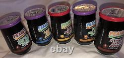 COMPLETE 5 WELCH'S PEANUTS Jelly JARS CHARLIE BROWN SNOOPY LINUS withLIDS UNOPENED