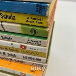 Charles M Schulz 57 Book Lot Snoopy Charlie Brown Peanuts Comics Vintage MMPB