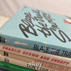 Charles M Schulz 57 Book Lot Snoopy Charlie Brown Peanuts Comics Vintage MMPB