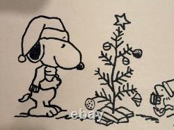 Charles Schulz Charlie Brown Christmas Drawing