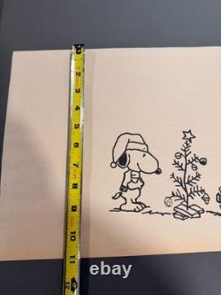 Charles Schulz Charlie Brown Christmas Drawing
