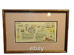 Charles Schulz Last Peanuts Comic Strip Feb 13,2000 Snoopy Charlie Brown