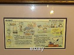 Charles Schulz Last Peanuts Comic Strip Feb 13,2000 Snoopy Charlie Brown