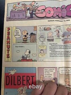 Charles Schulz Last Peanuts Comic Strip Feb. 13, 2000, Snoopy Charlie Brown