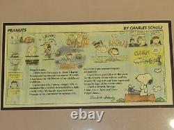 Charles Schulz Last Peanuts Comic Strip Feb 13,2000 Snoopy Charlie Brown