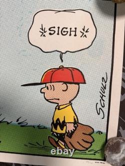 Charles Schulz Peanuts SIGH Print Mondo Charlie Brown Snoopy Vintage Comic Art