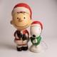 Charlie Brown 22 Santa & Snoopy 14 Christmas Blow Mold Peanuts Lot