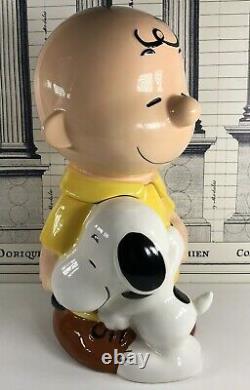 Charlie Brown And Snoopy Cookie Jar Large Westland Peanuts #20716 Vintage