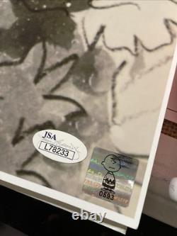 Charlie Brown Autograph Charles Schulz Peanuts Animation Art Signed Pumpkin X1