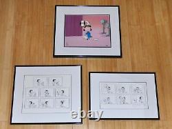 Charlie Brown Christmas Snoopy's Audition Framed Le Cel + Storyboards