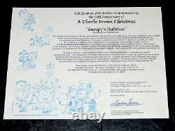 Charlie Brown Christmas Snoopy's Audition Framed Le Cel + Storyboards