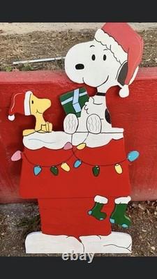 Charlie Brown Christmas Yard Art Snoopy Woodstock