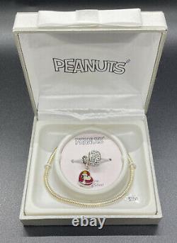 Charlie Brown Peanuts Genuine Sterling Silver Bracelet
