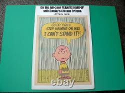 Charlie Brown Poster Peanuts Gang HANG-UP #2 Chicago Tribune Promo 1968 Vintage