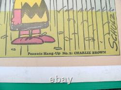 Charlie Brown Poster Peanuts Gang HANG-UP #2 Chicago Tribune Promo 1968 Vintage