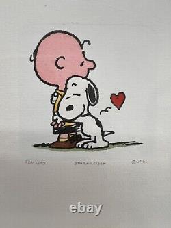 Charlie Brown Snoopy Heartfelt Etching Limited 579/2500