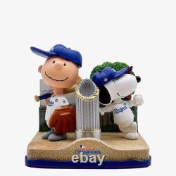 Charlie Brown Snoopy Los Angeles Dodgers 2024 World Series Champions Bobblehead