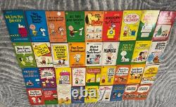 Charlie Brown Snoopy Peanuts Paperback Book Lot Vintage x 36 Charles M Schultz