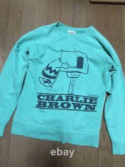 Charlie Brown Snoopy Sweatshirt Used Clothing Reprint Vintage Design Peanuts