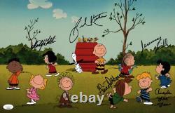 Charlie Brown and Snoopy Show 11x17 Photo Poster Signed Holtzman Kesten +3 JSA