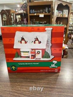 Charlie Brown's House Peanuts Dept 56 Christmas Village Lighted Building 799069