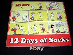 Charlie Brownsnoopyschultz12 Pairsankle & Crew Socksnew In Gift Boxl@@k