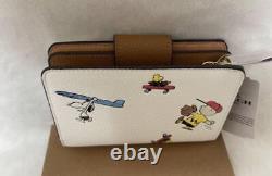 Coach Bi-Fold Wallet Charlie Brown Snoopy Outlet