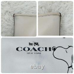 Coach Peanuts Snoopy collaboration A4 tote bag off-white From Japan