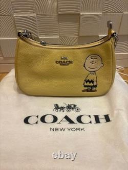 Coach Snoopy Charlie Brown Yellow Limited Edition Bag New