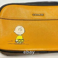 Coach X Peanuts Graham Crossbody Shoulder Bag Charlie Brown C4026 New