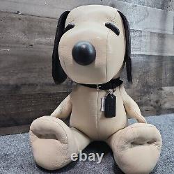 Coach X Peanuts Snoopy Collectible Plush Silver Ivory Bear Charlie Brown Dog