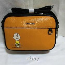 Coach X Peanuts Snoopy Shoulder Bag Charlie Brown New
