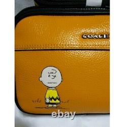 Coach X Peanuts Snoopy Shoulder Bag Charlie Brown New