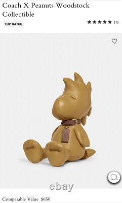 Coach X Peanuts Woodstock Collectible Snoopy Charlie Brown Leather Style 5407