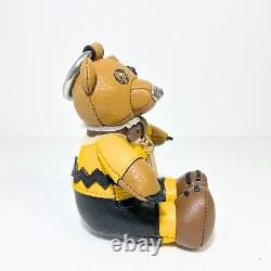 Coach X Snoopy Peanuts Charlie Brown Bear Keychain Bag or Backpack Charm NWT