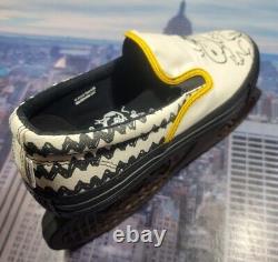 Converse By You Peanuts x Deckstar Slip On Snoopy Charlie Brown Sz 10.5 A03769c