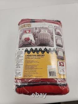 Cozy Peanuts 5-Piece Bedding Set Charlie Brown, Snoopy & Woodstock Full Size