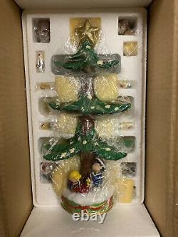 DANBURY MINT PEANUTS MUSICAL CHRISTMAS TREE CHARLIE BROWN SNOOPY With ORNAMENTS
