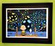 Death Nyc Hand Signed Large Print Framed 16x20in Coa Snoopy Charlie Brown Fl