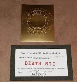 DEATH NYC ltd ed signed art print 45x32cm Snoopy Charlie Brown Shepard Fairey