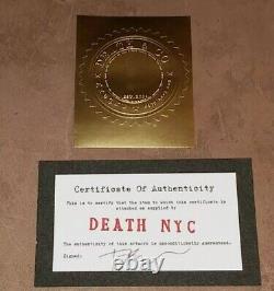 DEATH NYC ltd ed signed art print 45x32cm charlie brown snoopy friends tv show
