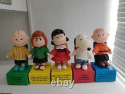 DETERMINED Snoopy Charlie Brown Linus Peppermint Patty Lucy Sovvidor Figure Set