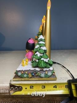 Danbury Mint Charlie Brown Peanuts Christmas Candelabra WORKING