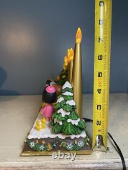 Danbury Mint Charlie Brown Peanuts Christmas Candelabra WORKING